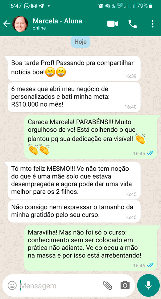 Depoimento Curso Lucre com Sublimação 02